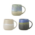 Set 3 cani, Bloomingville, Cloe, 9.5x10 cm, 400 ml, ceramica, albastru