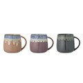 Set 3 cani, Bloomingville, Cloe, 9.5x10 cm, 400 ml, ceramica, roz