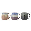 Set 3 cani, Bloomingville, Cloe, 9.5x10 cm, 400 ml, ceramica, roz