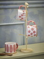 Set 3 cani, Bloomingville, Linora, 11x8.5 cm, 450 ml, ceramica, roz