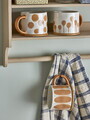 Set 3 cani, Bloomingville, Linora, 11x8.5 cm, 450 ml, ceramica, maro