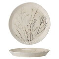 Farfurie intinsa, Bloomingville, Bea, 27.5x3 cm, ceramica, natural