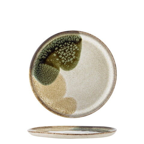 Farfurie desert, Bloomingville, Jules, 22x2 cm, ceramica, verde