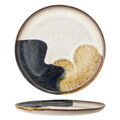 Farfurie intinsa, Bloomingville, Jules, 28.5x2 cm, ceramica, albastru
