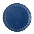 Farfurie intinsa, Bloomingville, Latina, 27x2 cm, ceramica, albastru inchis