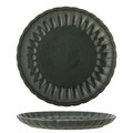 Farfurie intinsa, Bloomingville, Latina, 27x2 cm, ceramica, verde inchis