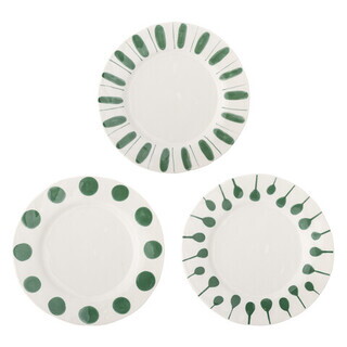 Verde, Set 3 farfurii intinse