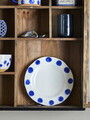 Set 3 farfurii desert, Bloomingville, Linora, 22x2.5 cm, ceramica, albastru