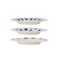Set 3 farfurii desert, Bloomingville, Linora, 22x2.5 cm, ceramica, albastru