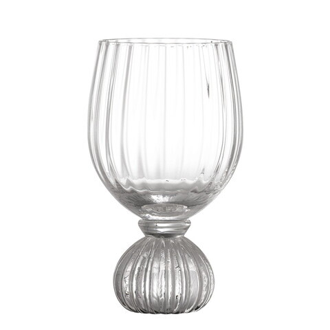 Pahar de vin, Bloomingville, Taurin, 9x15.5 cm, 430 ml, sticla, transparent
