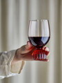 Pahar de vin, Bloomingville, Taurin, 9x15.5 cm, 430 ml, sticla, roz