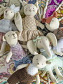 Set 6 papusi, Bloomingville, Animal friends, 10x4.5x16 cm, in/bumbac, multicolor