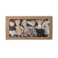 Set 6 papusi, Bloomingville, Animal friends, 10x4.5x16 cm, in/bumbac, multicolor
