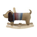Balansoar pentru copii, Bloomingville, Charlie, 66x34x51 cm, poliester/lemn de plop, multicolor