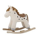 Balansoar pentru copii, Bloomingville, Merlen, 70x34x56 cm, poliester/lemn de plop, alb