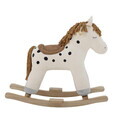Balansoar pentru copii, Bloomingville, Merlen, 70x34x56 cm, poliester/lemn de plop, alb