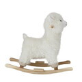 Balansoar pentru copii, Bloomingville, Kinto, 65x25x45 cm, poliester/lemn de plop, alb