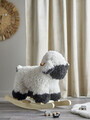 Balansoar pentru copii, Bloomingville, Dolly, 65x34x53 cm, poliester/lemn de plop, alb