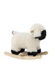 Balansoar pentru copii, Bloomingville, Dolly, 65x34x53 cm, poliester/lemn de plop, alb