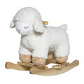 Balansoar pentru copii, Bloomingville, Laasrith, 65x34x48 cm, poliester/lemn de plop, alb