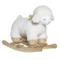 Balansoar pentru copii, Bloomingville, Laasrith, 65x34x48 cm, poliester/lemn de plop, alb