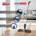 Mop spray cu rezervor detasabil Speed Clean, Vanora Home, 126x41x13 cm, plastic/inox, negru
