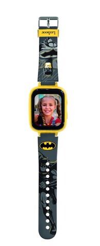 Ceas cu aparat foto si camera video pentru copii Batman, LEXIBOOK, 25 cm, plastic, gri