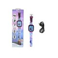 Ceas cu aparat foto si camera video pentru copii Frozen, LEXIBOOK, 25 cm, plastic, mov