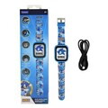 Ceas cu aparat foto si camera video pentru copii Sonic, LEXIBOOK, 25 cm, plastic, albastru