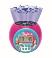 Ceas desteptator cu proiector Barbie, LEXIBOOK, 11.8x11x9.1 cm, roz