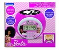 Ceas desteptator cu proiector Barbie, LEXIBOOK, 11.8x11x9.1 cm, roz