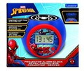 Ceas desteptator cu proiector Spider-Man, LEXIBOOK, 11.8x11x9.1 cm, albastru