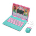 Laptop educational bilingv Ro/En pentru copii Gabby, LEXIBOOK, 5.1x9.7 cm, roz/verde