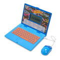 Laptop educational bilingv Ro/En pentru copii Hot Wheels, LEXIBOOK, 5.1x9.7 cm, albastru