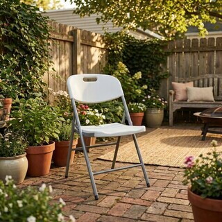 55x46x83 cm, Alb;Gri, Scaun