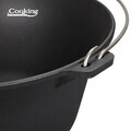 Ceaun Cooking by Heinner, 37x17.5 cm, 10 L, fonta, negru