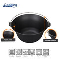 Ceaun Cooking by Heinner, 54x23 cm, 30 L, fonta, negru