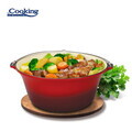 Ceaun Cooking by Heinner, 41x19.5 cm, 16 L, fonta emailata, rosu