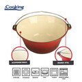 Ceaun Cooking by Heinner, 49x23 cm, 22 L, fonta emailata, rosu