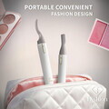 Set 2 in 1, ondulator de gene incalzit si aparat de ras electric Fashion TV, Matte Cream-Gold, 14.05x1.88x1.5 cm / 13.48x1.75x1.27 cm, crem