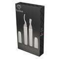 Set 2 in 1, ondulator de gene incalzit si aparat de ras electric Fashion TV, Matte Cream-Gold, 14.05x1.88x1.5 cm / 13.48x1.75x1.27 cm, crem