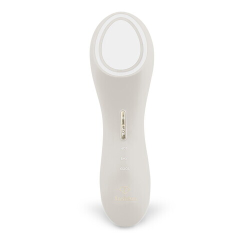 Aparat facial cu functie cald-rece pentru revitalizarea pielii Fashion TV, Matte Cream-Gold, 16.9x5.1x4.9 cm, crem