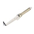 Ondulator de par Fashion TV, Matte Cream-Gold, 50-55W, 200°C, 5 trepte de temperatura, crem