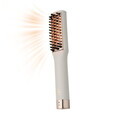 Mini pieptene pentru indreptat parul Fashion TV, Matte Cream-Gold, 180°C, invelis ceramic, crem