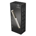 Mini pieptene pentru indreptat parul Fashion TV, Matte Cream-Gold, 180°C, invelis ceramic, crem