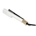 Placa de par cu uscator, 2 in 1 Fashion TV, Pearl White-Gold, 1000W, 230°C, 3 viteze, 3 trepte de temperatura, invelis ceramic, alb