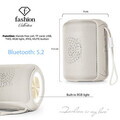 Boxa Bluetooth S Fashion TV, Matte Cream-Gold, 8.5x8.9x11.5 cm, crem