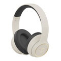 Casti wireless ANC Fashion TV, Matte Cream-Gold, 17x18.5x8 cm, crem/negru