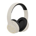 Casti wireless ANC Fashion TV, Matte Cream-Gold, 17x18.5x8 cm, crem/negru