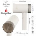 Aparat de calcat cu aburi portabil, pliabil Fashion TV, Matte Cream-Gold, 1000W, 100 ml, invelis ceramic, crem